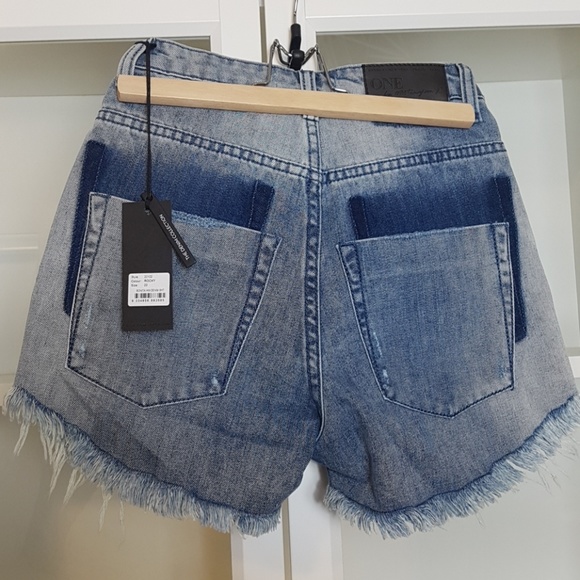 (SOLD) One Teaspoon Rocky High Waist Shorts Sz 22 - Picture 6 of 7